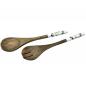Preview: Salatbesteck aus Mangoholz mit Emaille Olive Oil Preview: Salatbesteck aus Mangoholz mit Emaille Olive Oil