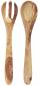 Preview: Salatbesteck aus Olivenholz L30cm Preview: Salatbesteck aus Olivenholz L30cm