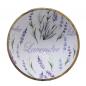 Preview: Salatschüssel Mangoholz Emaille Lavender Ø 30 cm
