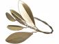 Preview: Serviettenring m.Blatt Messing L7cm Preview: Serviettenring m.Blatt Messing L7cm