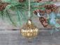 Preview: Christbaumkugel Glas Champagner H10cm Preview: Christbaumkugel Glas Champagner H10cm