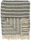 Preview: Plaid Strickdecke Creme/Grau 130x160cm mit Fransen Preview: Plaid Strickdecke Creme/Grau 130x160cm mit Fransen