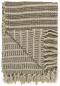 Preview: Plaid Strickdecke Creme/Olive 130x160cm mit Fransen Preview: Plaid Strickdecke Creme/Olive 130x160cm mit Fransen