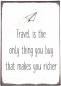 Preview: Metallschild Travel is the... H20 cm Preview: Metallschild Travel is the... H20 cm