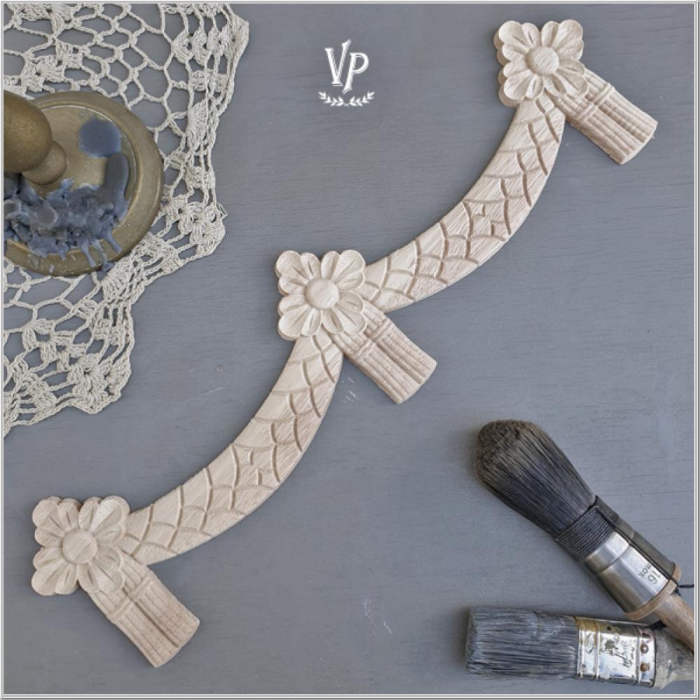 Preview: Holzornament Vintage Paint Ornament 40x10cm Preview: Holzornament Vintage Paint Ornament 40x10cm