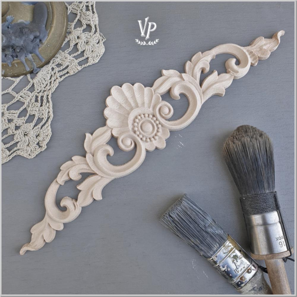 Holzornament Vintage Paint Ornament 30x7cm Holzornament Vintage Paint Ornament 30x7cm