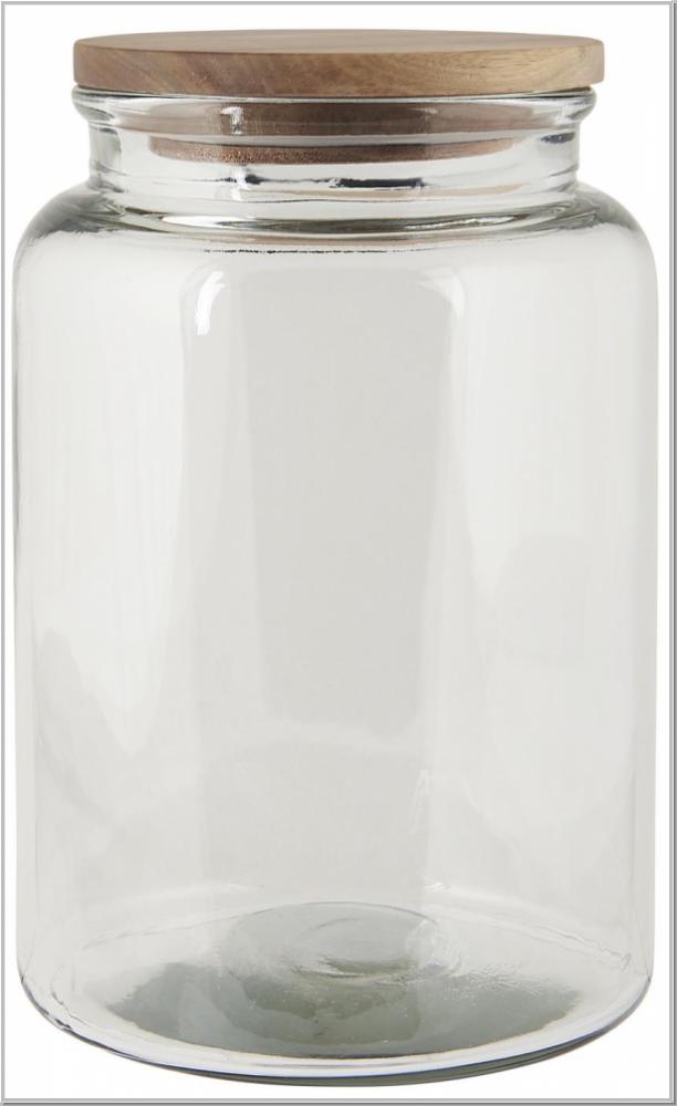 Ib Laursen Glasdose mit Holzdeckel 3000 ml