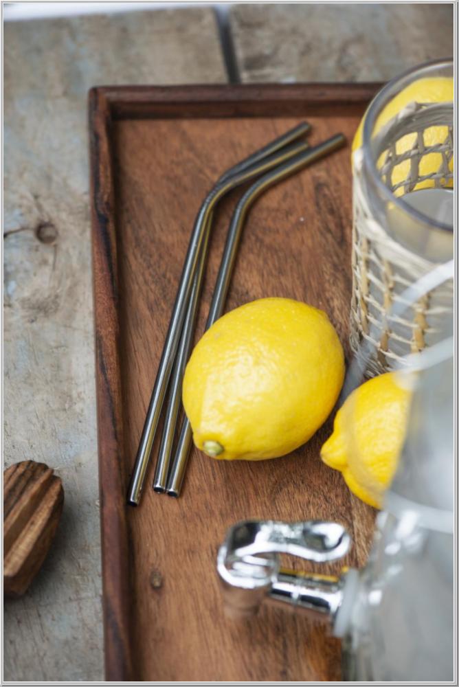 Strohhalm Edelstahl 6er Set inkl. Reinigungsbürste Strohhalm Edelstahl 6er Set inkl. Reinigungsbürste