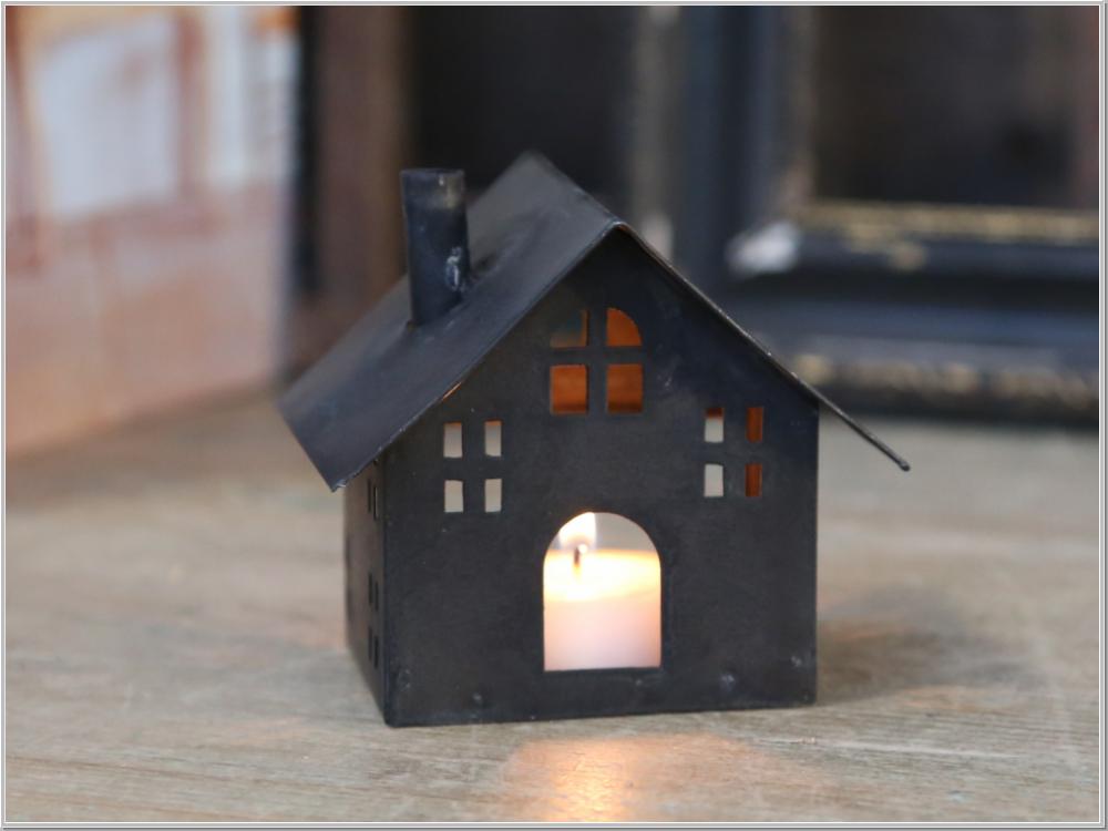 Kerzenhaus Teelicht* Metall*Windlicht H9cm Kerzenhaus Teelicht* Metall*Windlicht H9cm
