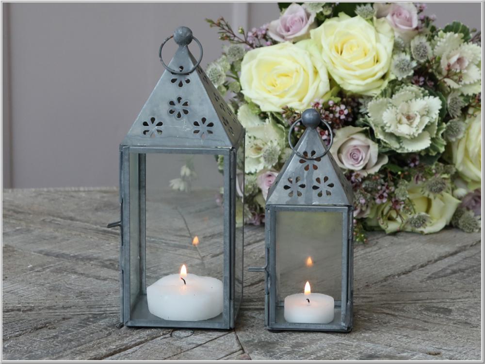 Preview: Antike Laterne mit Muster H22cm Preview: Antike Laterne mit Muster H22cm