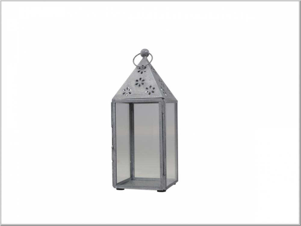 Preview: Antike Laterne mit Muster H22cm Preview: Antike Laterne mit Muster H22cm