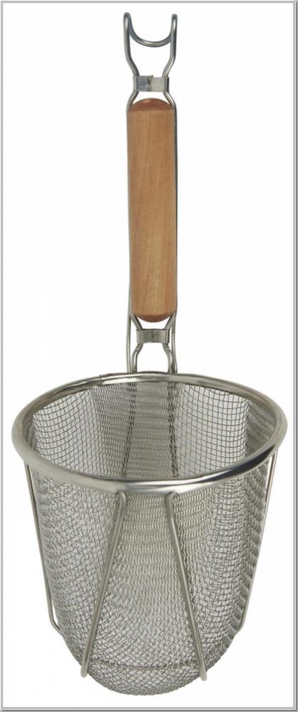 Preview: Küchensieb aus Edelstahl/Gummiholz L36xØ14cm Preview: Küchensieb aus Edelstahl/Gummiholz L36xØ14cm