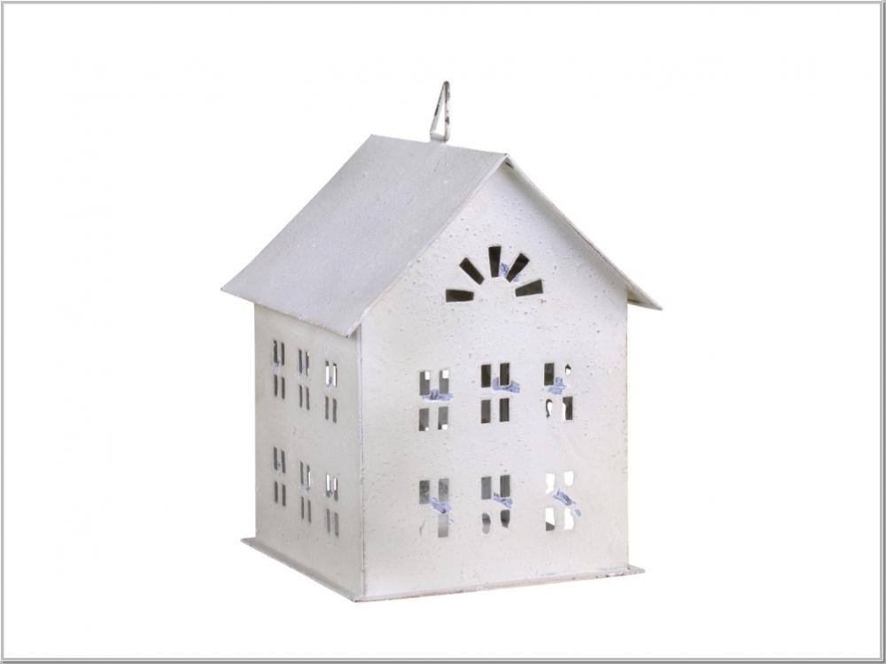 Lichthaus Laterne Creme H18,5x14cm Lichthaus Laterne Creme H18,5x14cm