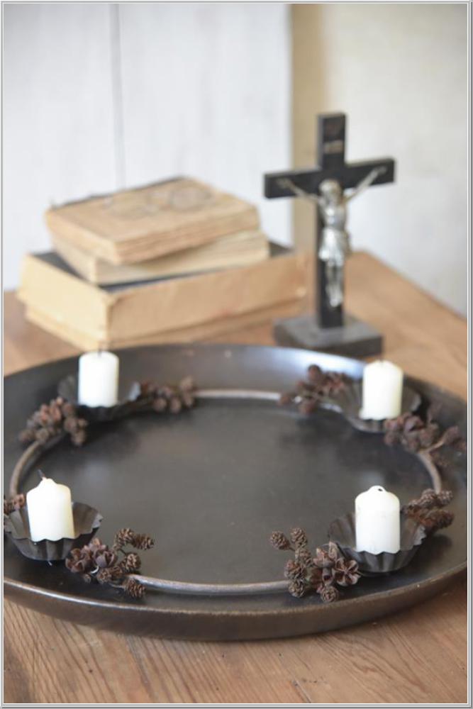 JDL Adventkranz Kranz Eisen Ø 33 cm JDL Adventkranz Kranz Eisen Ø 33 cm