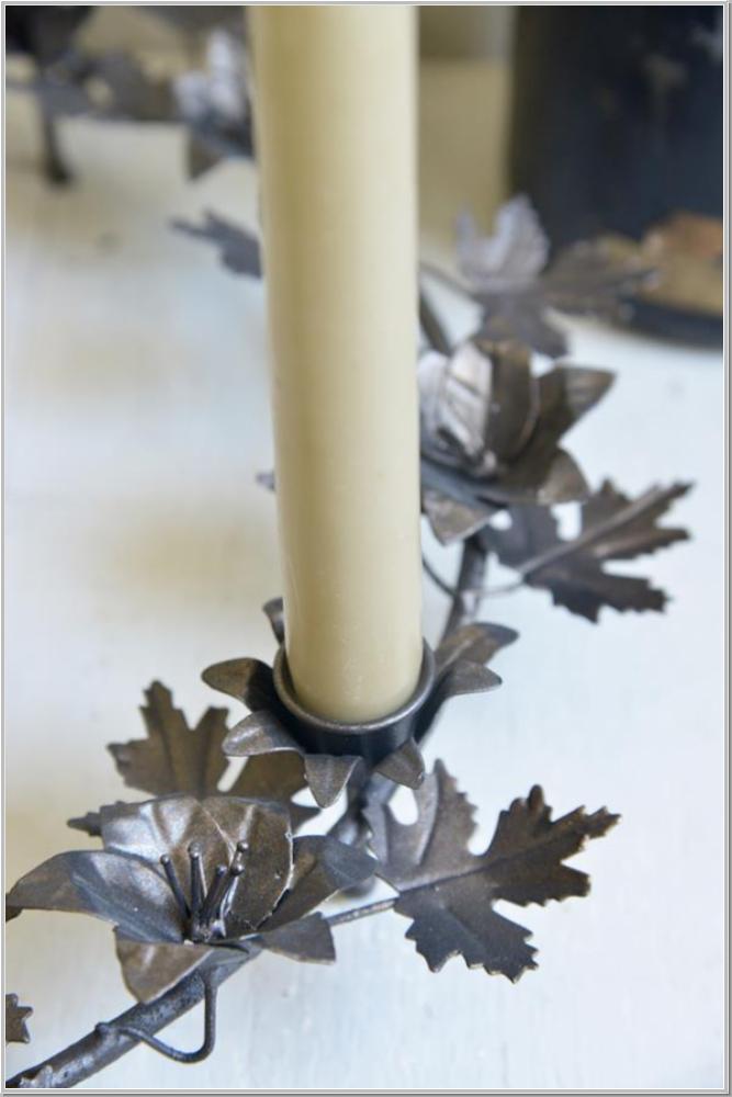 Preview: JDL Adventskranz mit Metallblättern Ø 41cm Preview: JDL Adventskranz mit Metallblättern Ø 41cm