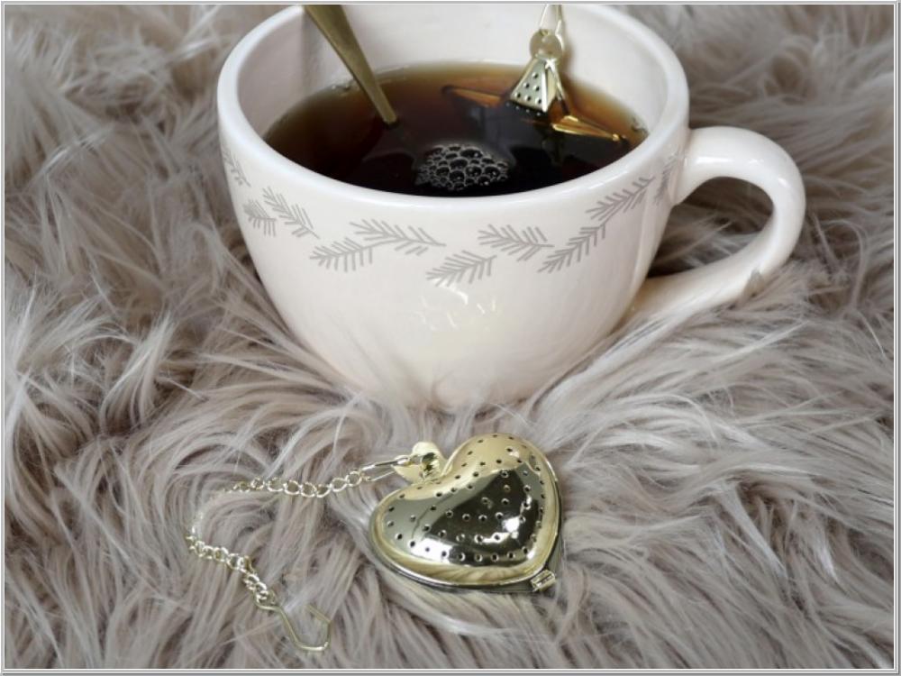 Preview: Chic Antique Herz Teesieb mit Haken Preview: Chic Antique Herz Teesieb mit Haken