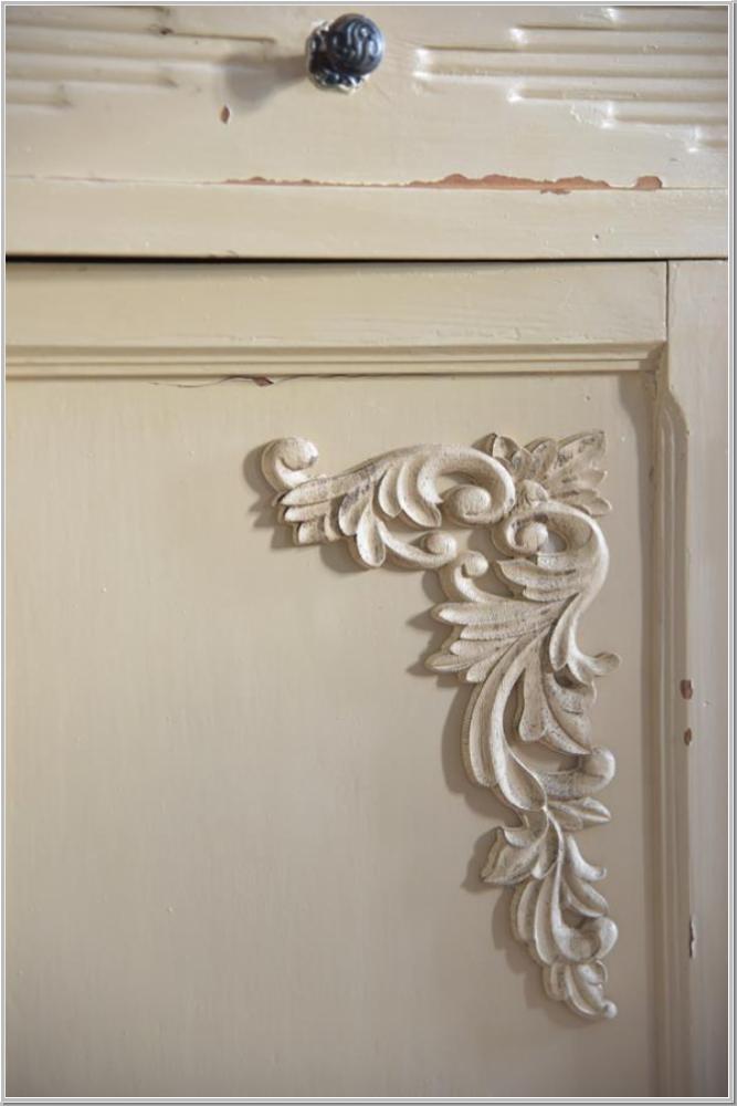 Preview: Holzornament Vintage Paint B24x15cm Rechts Preview: Holzornament Vintage Paint B24x15cm Rechts