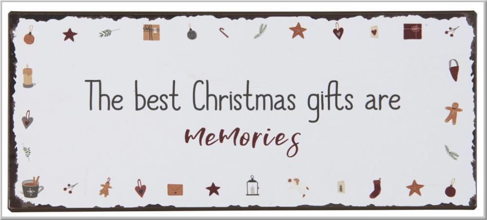Metallschild The best Christmas gift´s L30,5cm Metallschild The best Christmas gift´s L30,5cm