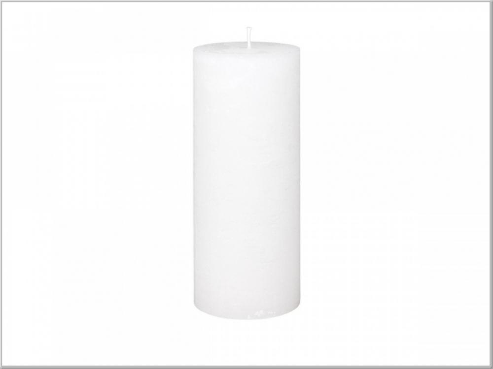 Macon rustikale Stumpenkerze Weiss H25/Ø10cm Macon rustikale Stumpenkerze Weiss H25/Ø10cm