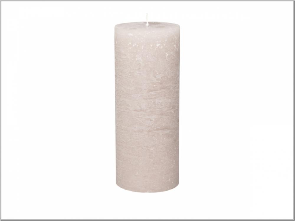 Macon rustikale Stumpenkerze Taupe H25/Ø10cm Macon rustikale Stumpenkerze Taupe H25/Ø10cm