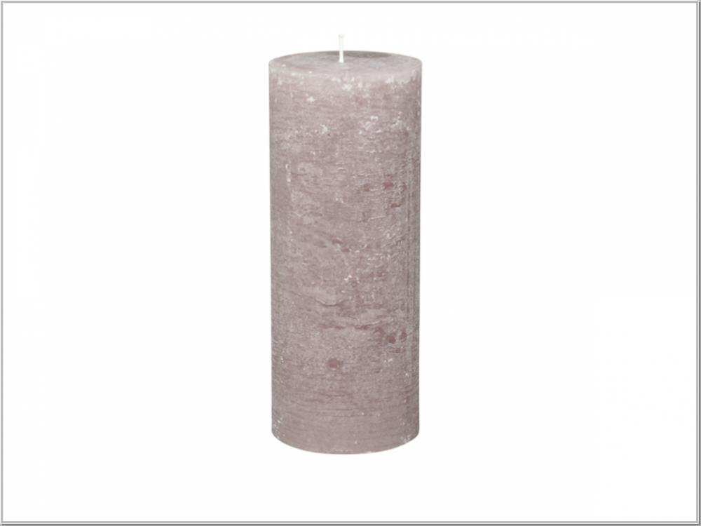 Macon rustikale Stumpenkerze staubig Rose H25/Ø10cm Macon rustikale Stumpenkerze staubig Rose H25/Ø10cm