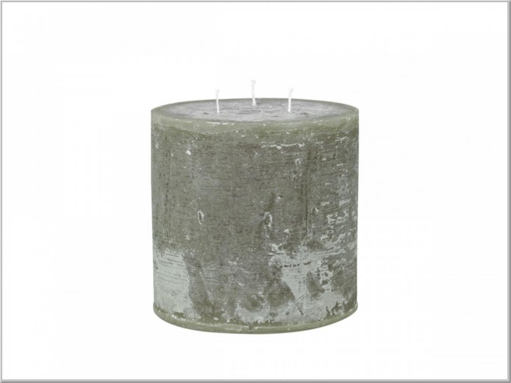 Macon rustikale Stumpenkerze OLIVE H15/Ø15cm Macon rustikale Stumpenkerze OLIVE H15/Ø15cm