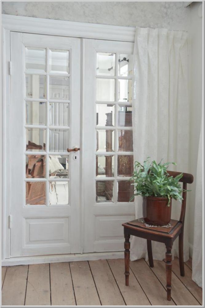 Gardine Bistro Spitze Shabby Chic 220x140cm Creme