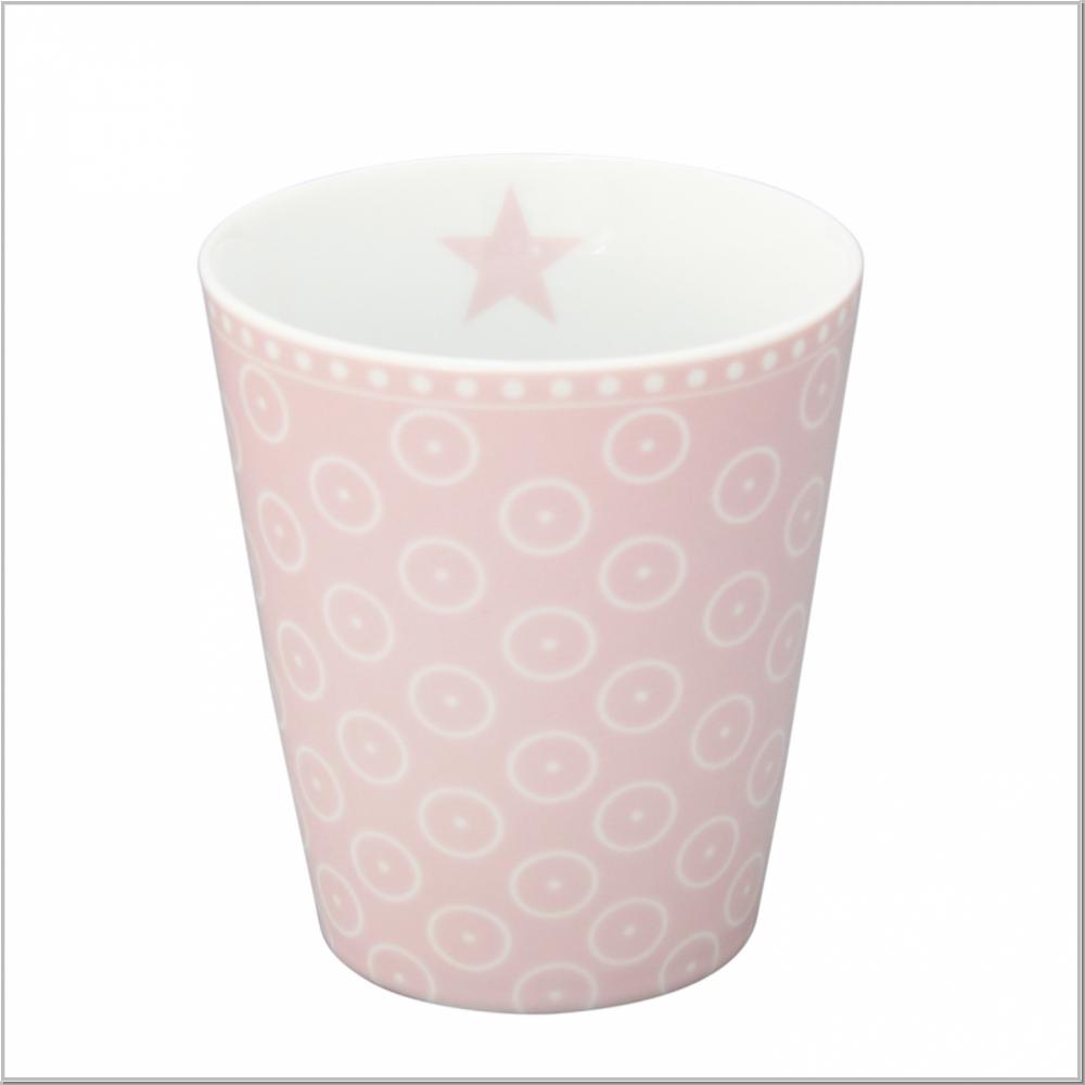 Happy Mug "Circle Dot Pink" Kaffeebecher H10xØ9cm