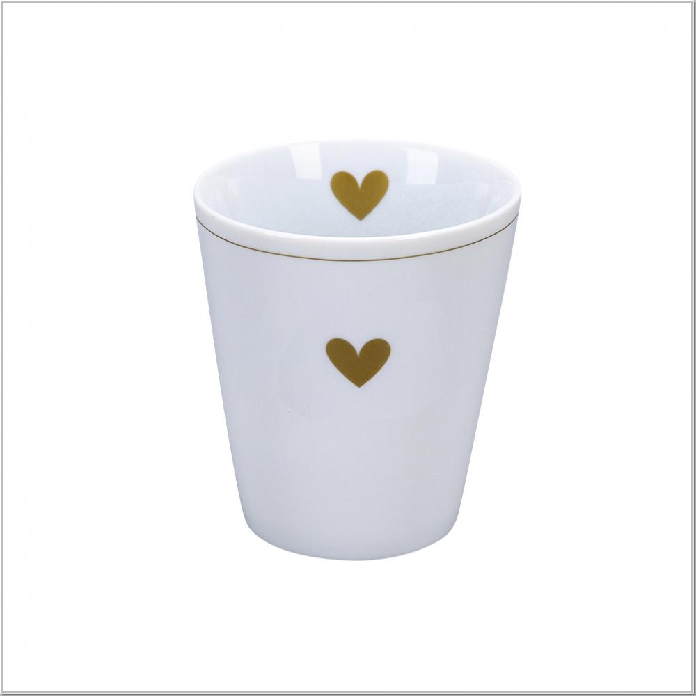 Happy Mug "Heart of Gold" Becher H10cm