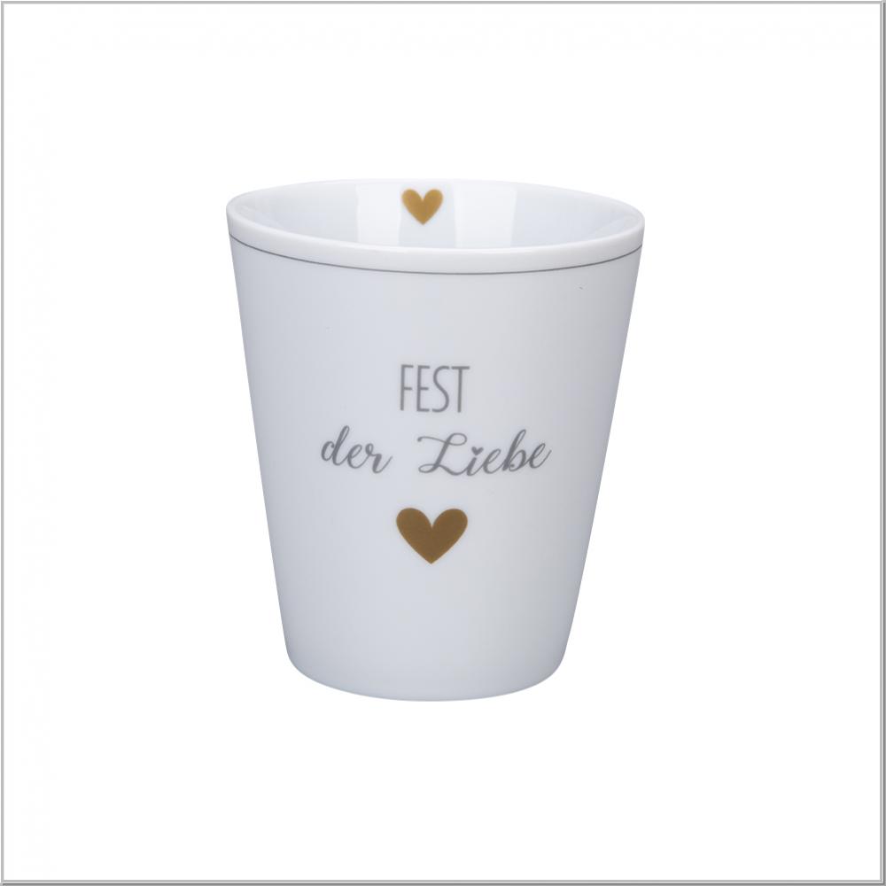 Happy Mug "Fest der Liebe" Becher H10cm