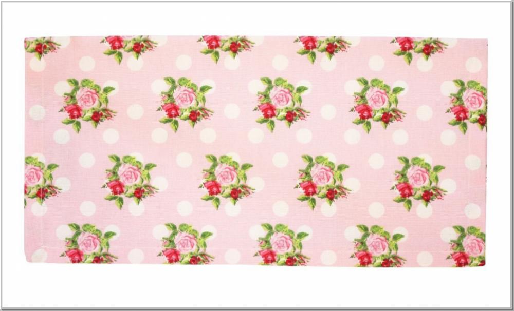 Stoffserviette Dots n Roses Rosa 40x40cm Stoffserviette Dots n Roses Rosa 40x40cm