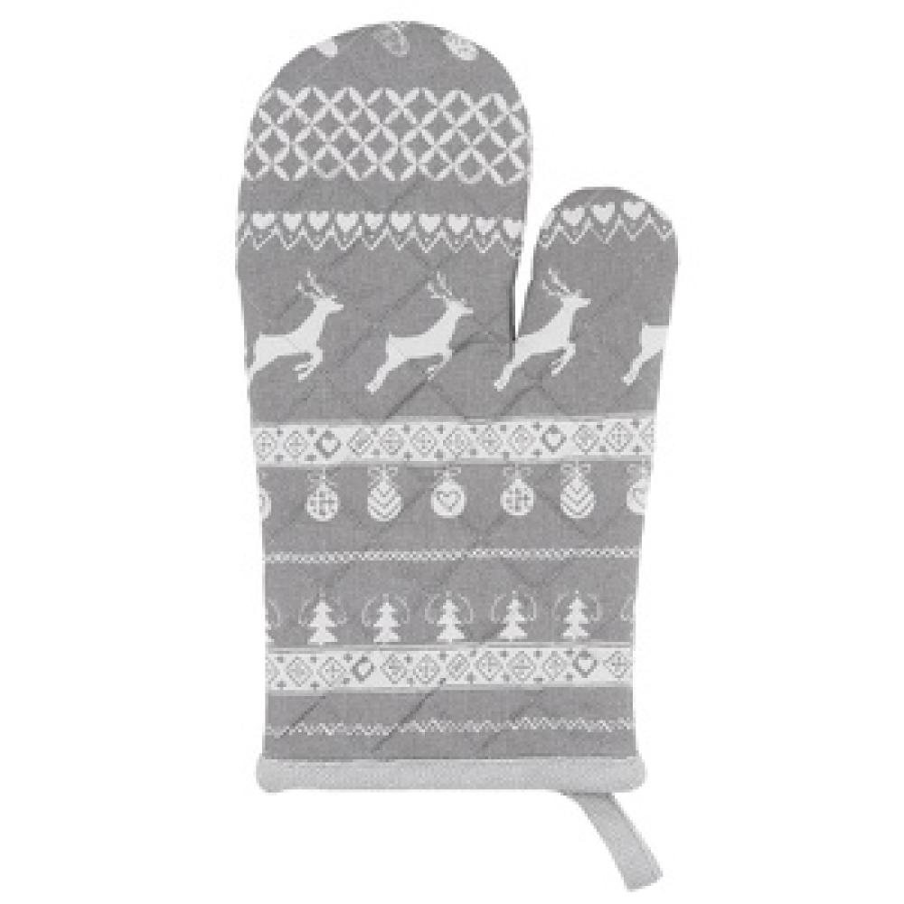 Ofenhandschuh Nordic grey Hirsch 16x30cm Ofenhandschuh Nordic grey Hirsch 16x30cm