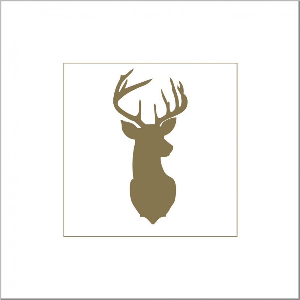 Preview: Servietten Goldener Hirsch 18Stck. Preview: Servietten Goldener Hirsch 18Stck.