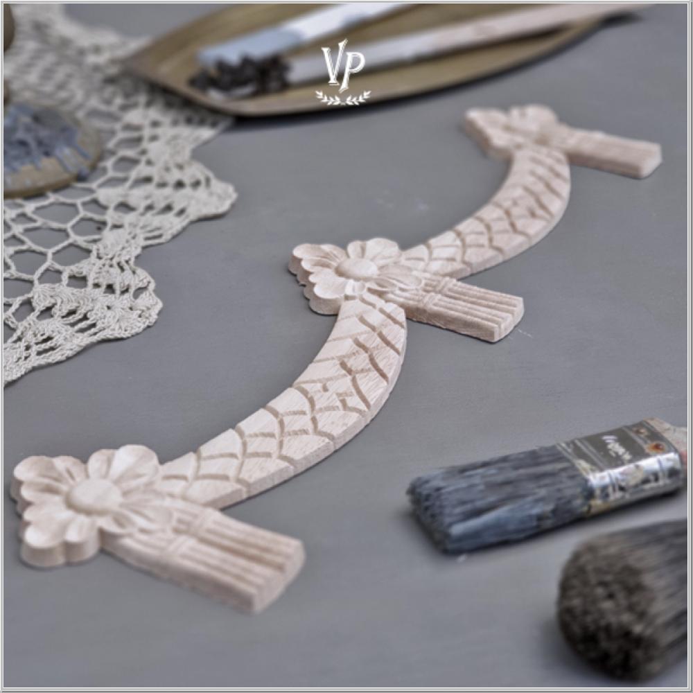 Preview: Holzornament Vintage Paint Ornament 40x10cm Preview: Holzornament Vintage Paint Ornament 40x10cm