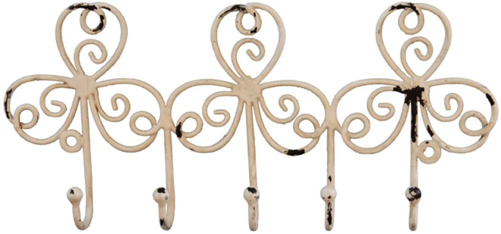 Shabby Hakenleiste L27cm Creme Shabby Hakenleiste L27cm Creme