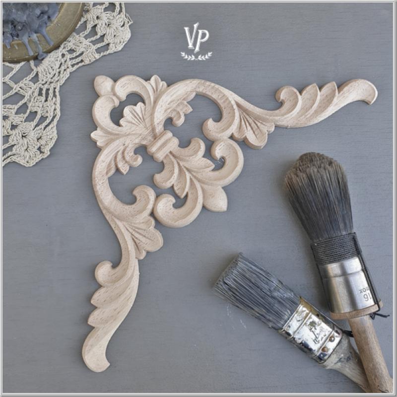 Holzornament Vintage Paint Ornament 20x20cm Holzornament Vintage Paint Ornament 20x20cm