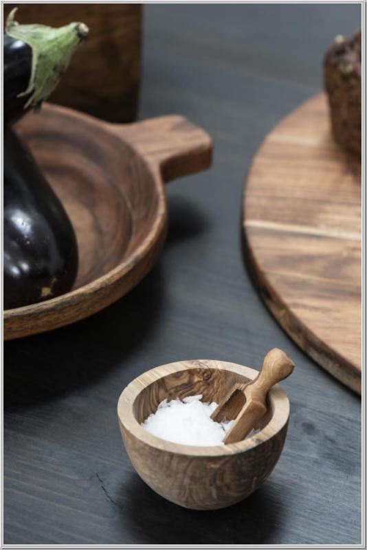 Salzlöffel aus Olivenholz L6,5x2,2 cm Salzlöffel aus Olivenholz L6,5x2,2 cm