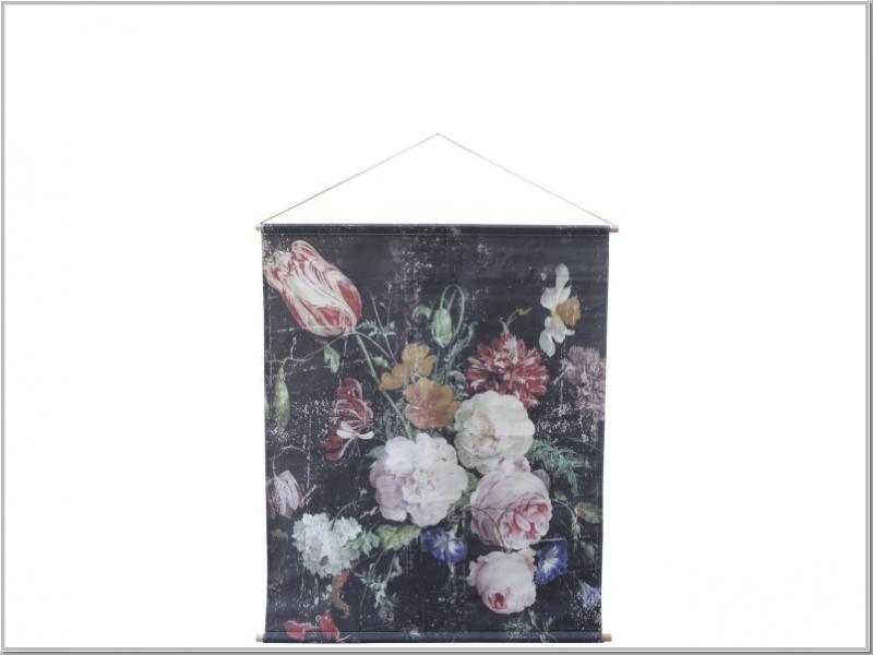Leinwandbild Blumenmuster Kunstdruck H145x124cm