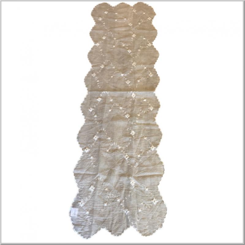 Crushed Tischläufer Rose 140x40cm Cream Crushed Tischläufer Rose 140x40cm Cream