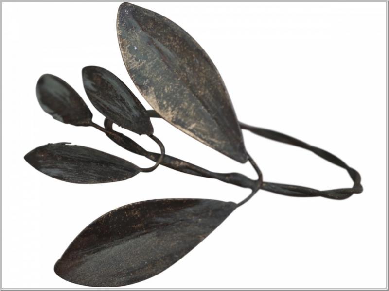 Serviettenring m.Blatt Messing L7cm Serviettenring m.Blatt Messing L7cm