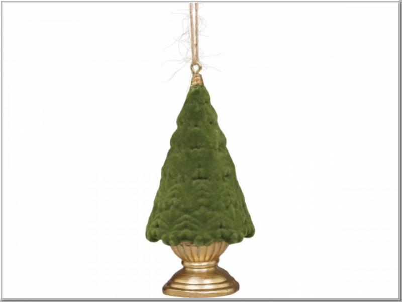 Baum auf Fuß Velour H9,5cm Baum auf Fuß Velour H9,5cm