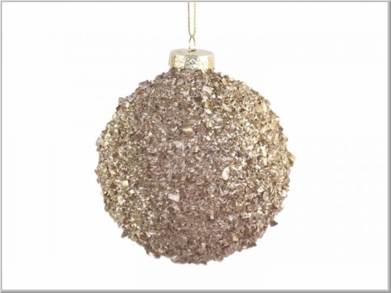 Christbaumkugel Glas Gold Ø8cm Christbaumkugel Glas Gold Ø8cm