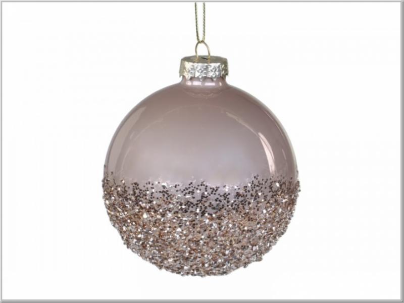 Christbaum Kugel Glas Latte Ø8cm Christbaum Kugel Glas Latte Ø8cm