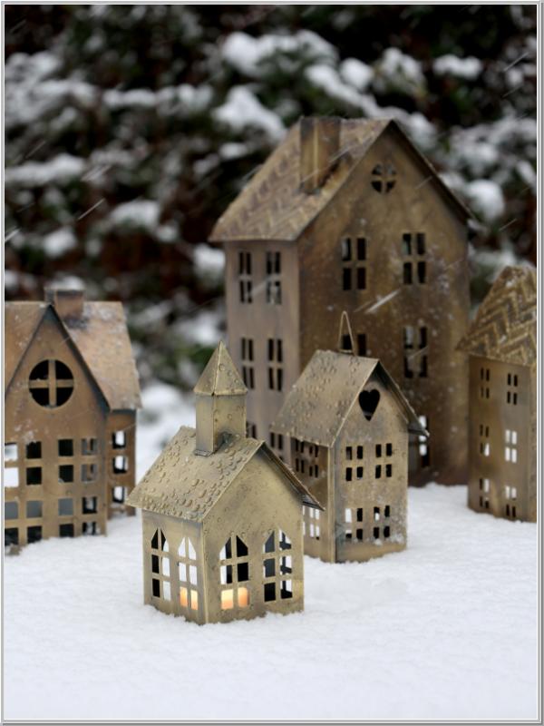 Lichthaus Laterne Kirche Messing H20cm Lichthaus Laterne Kirche Messing H20cm