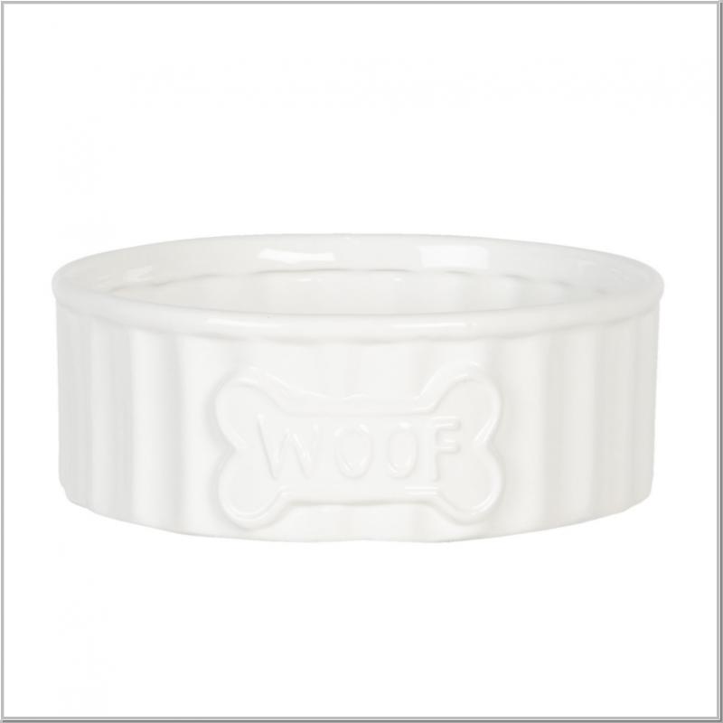 Fressnapf weiß Keramik Ø15xH6cm Fressnapf weiß Keramik Ø15xH6cm