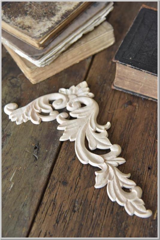 Holzornament Vintage Paint B24x15cm Rechts Holzornament Vintage Paint B24x15cm Rechts