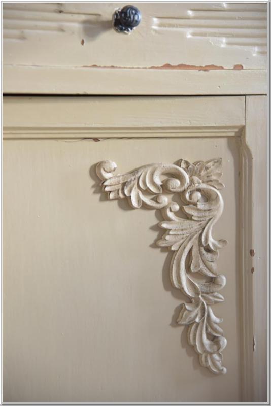 Holzornament Vintage Paint B24x15cm Rechts Holzornament Vintage Paint B24x15cm Rechts