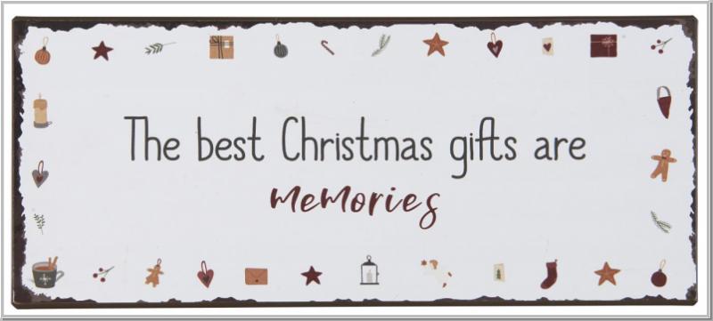 Metallschild The best Christmas gift´s L30,5cm Metallschild The best Christmas gift´s L30,5cm