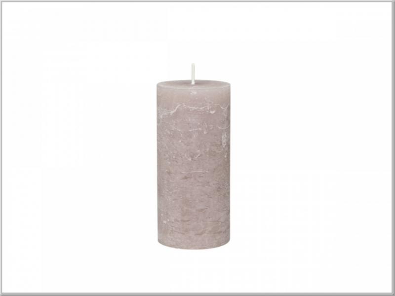 Macon rustikale Stumpenkerze TAUPE H15/Ø7cm Macon rustikale Stumpenkerze TAUPE H15/Ø7cm