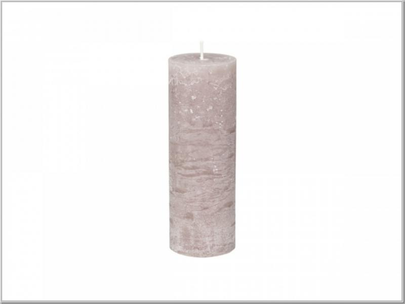 Macon rustikale Stumpenkerze TAUPE H20/Ø7cm Macon rustikale Stumpenkerze TAUPE H20/Ø7cm